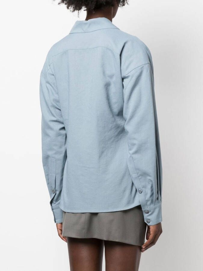 Low Classic Getailleerde blouse Blauw