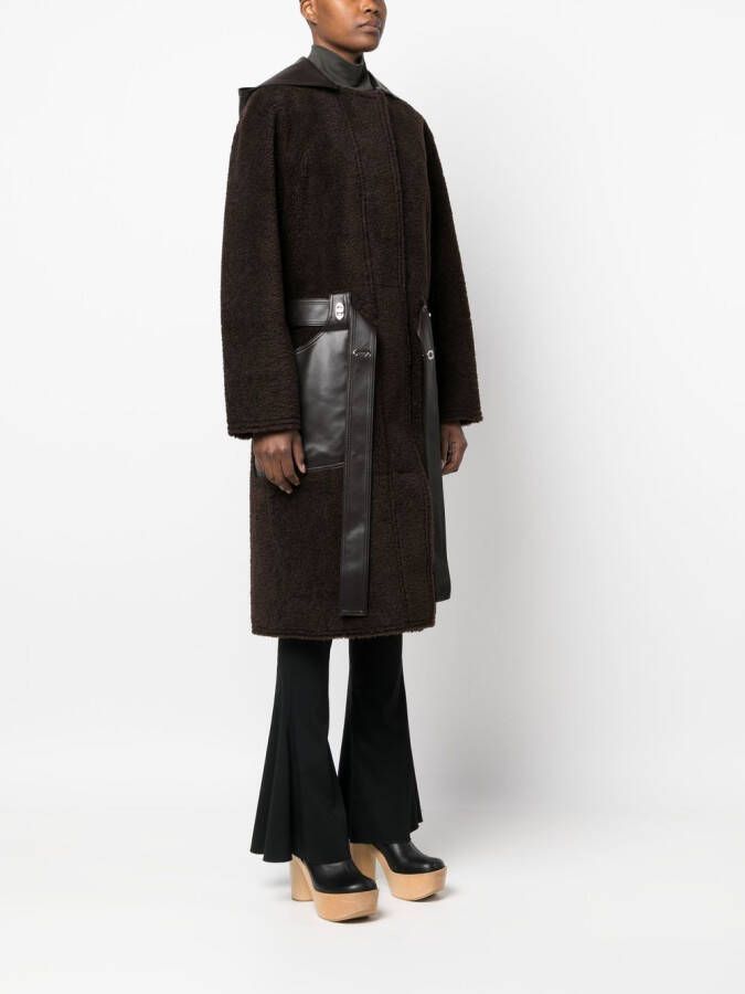 Low Classic Jas van imitatieleer Bruin