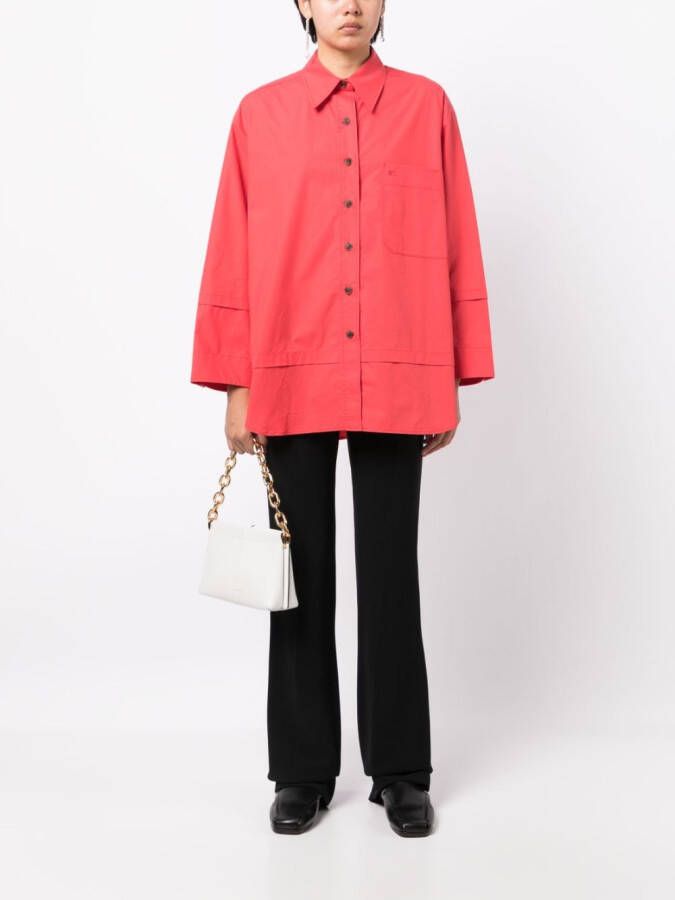 Low Classic Katoenen blouse Roze
