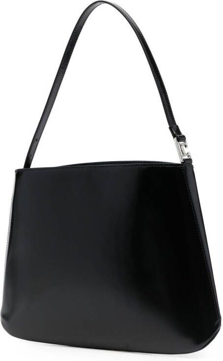 Low Classic Leren schoudertas Zwart