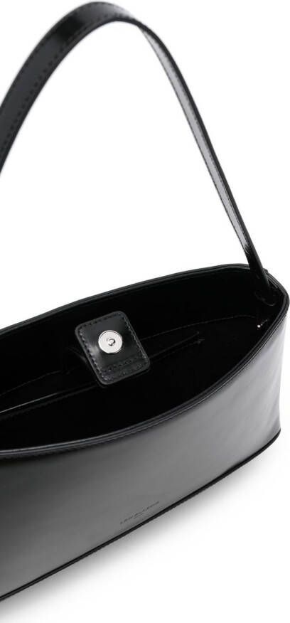 Low Classic Leren schoudertas Zwart