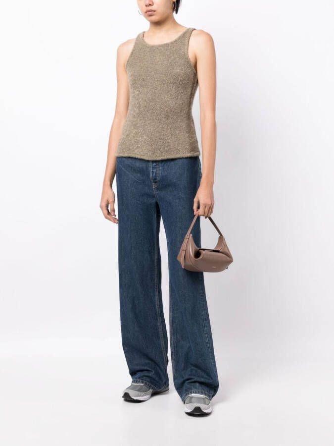 Low Classic Mouwloze top Groen