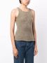Low Classic Mouwloze top Groen - Thumbnail 3