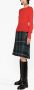 Low Classic Ribgebreide trui en bivakmuts Rood - Thumbnail 4