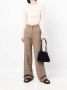 Low Classic Ribgebreide top Beige - Thumbnail 2