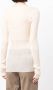 Low Classic Ribgebreide top Beige - Thumbnail 4