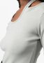Low Classic T-shirt met uitgesneden detail Grijs - Thumbnail 5