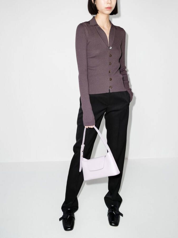 Low Classic Vest met open kraag Grijs