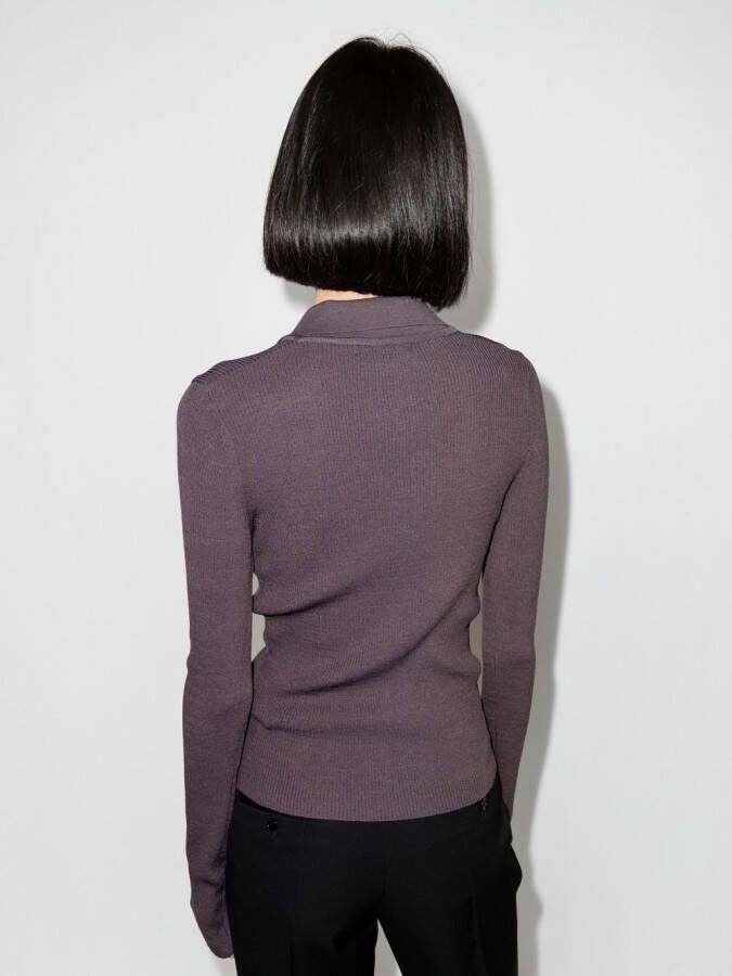 Low Classic Vest met open kraag Grijs