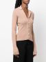 Low Classic Vest met V-hals Beige - Thumbnail 3