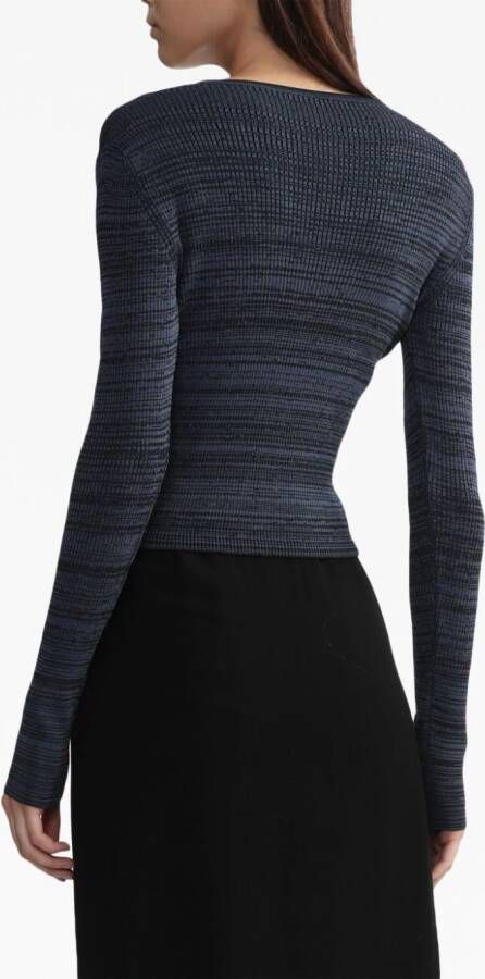 Low Classic Vest met V-hals Blauw