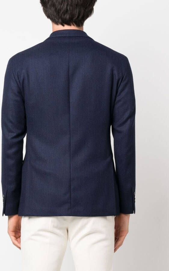 LUIGI BIANCHI MANTOVA Blazer met dubbele rij knopen Blauw