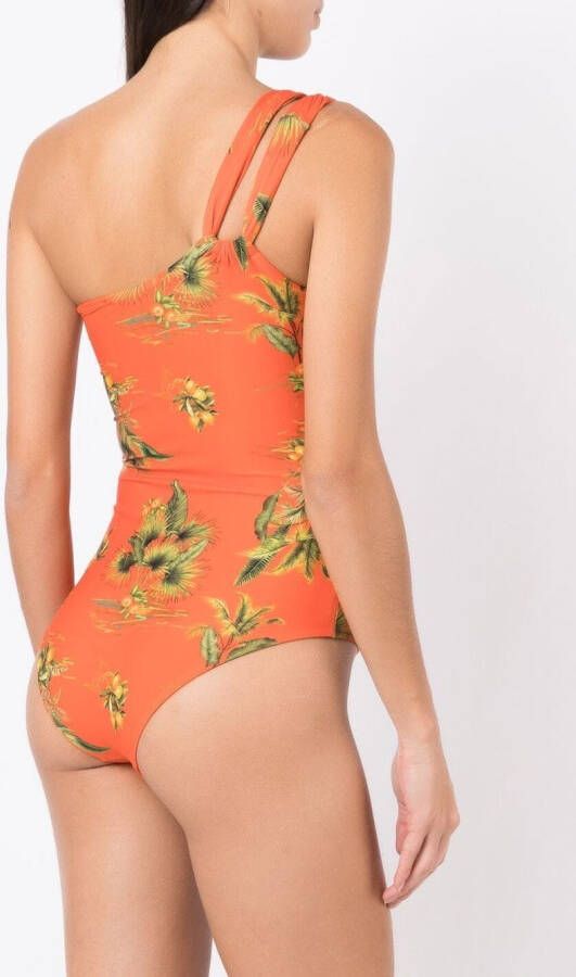 Lygia & Nanny Asymmetrisch badpak Oranje
