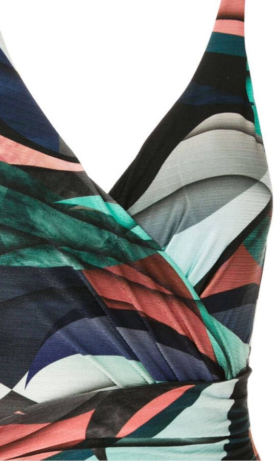 Lygia & Nanny Badpak met print Blauw