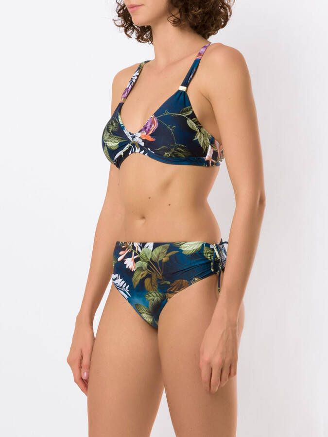 Lygia & Nanny Bikini met print Blauw