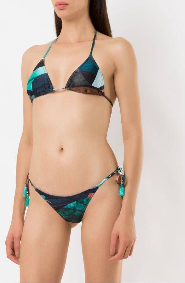 Lygia & Nanny Bikini met print Blauw