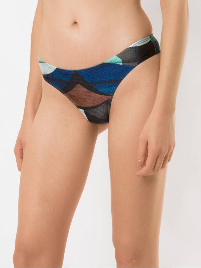 Lygia & Nanny Bikinislip met print Blauw