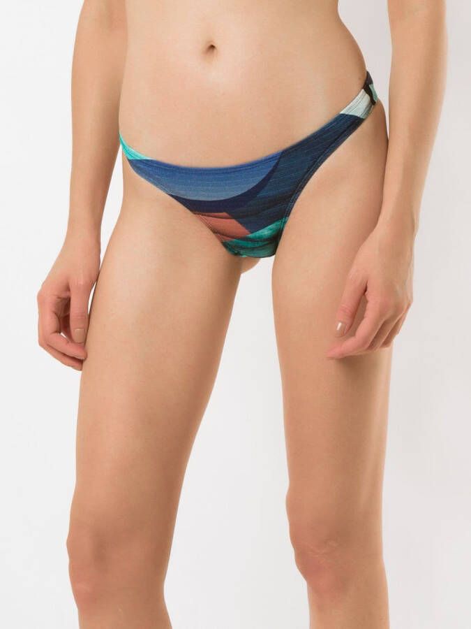 Lygia & Nanny Bikinislip met print Blauw
