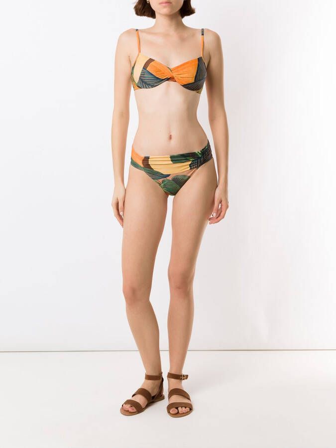 Lygia & Nanny Bikinislip met print Geel