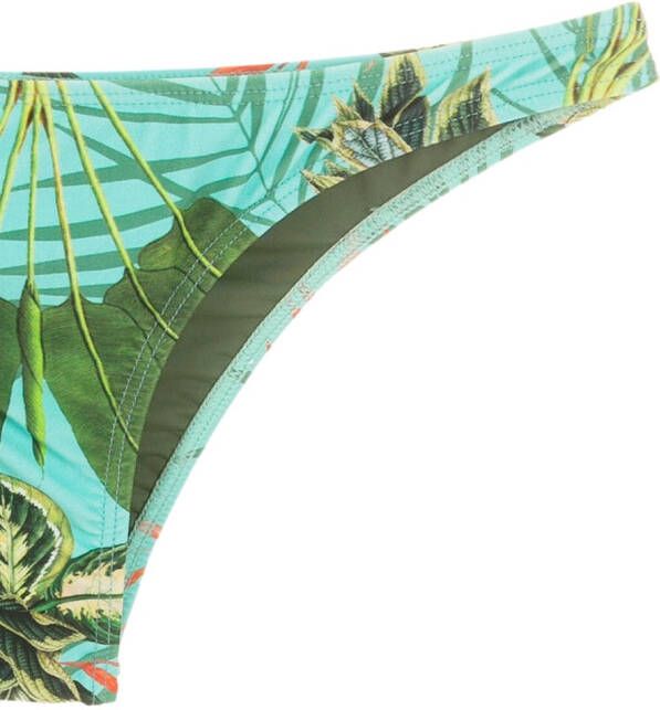 Lygia & Nanny Bikinislip met tropische print Groen