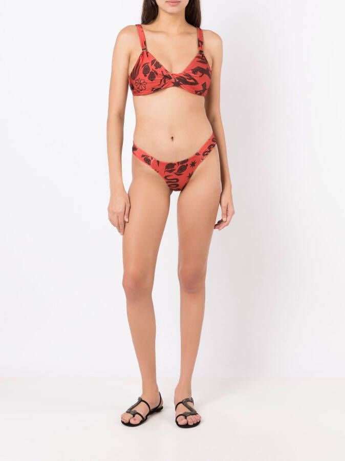 Lygia & Nanny Bikinitop met bandje Bruin