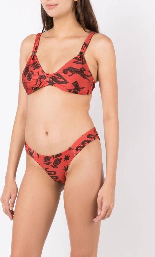 Lygia & Nanny Bikinitop met bandje Bruin