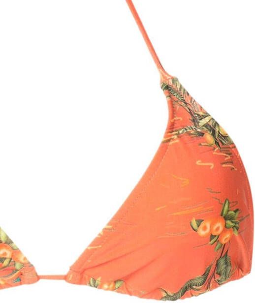 Lygia & Nanny Bikinitop met bloemenprint Oranje
