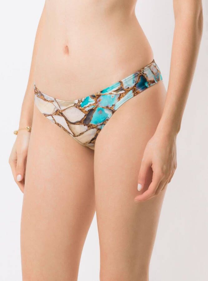 Lygia & Nanny Broek met marmerprint Blauw