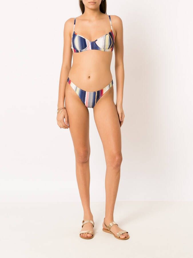 Lygia & Nanny Gestreepte bikini Veelkleurig
