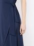Lygia & Nanny Midi-jurk met striksluiting Blauw - Thumbnail 5
