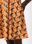 Lygia & Nanny Mini-jurk met print Oranje - Thumbnail 5
