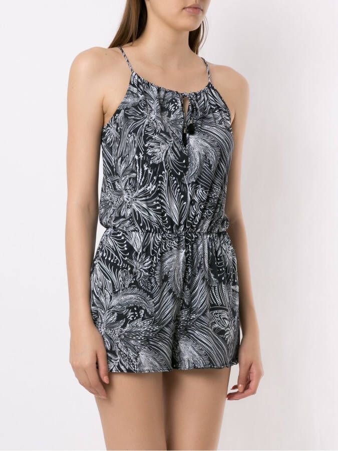 Lygia & Nanny Playsuit met print Zwart