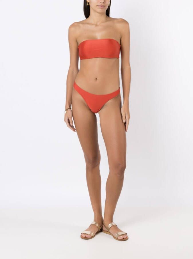 Lygia & Nanny Gesmockte bikinislip Oranje