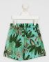 Lygia & Nanny Shorts met bladprint Groen - Thumbnail 2