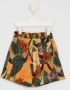 Lygia & Nanny Shorts met bladprint Oranje - Thumbnail 2