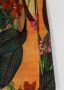 Lygia & Nanny Shorts met bladprint Oranje - Thumbnail 3