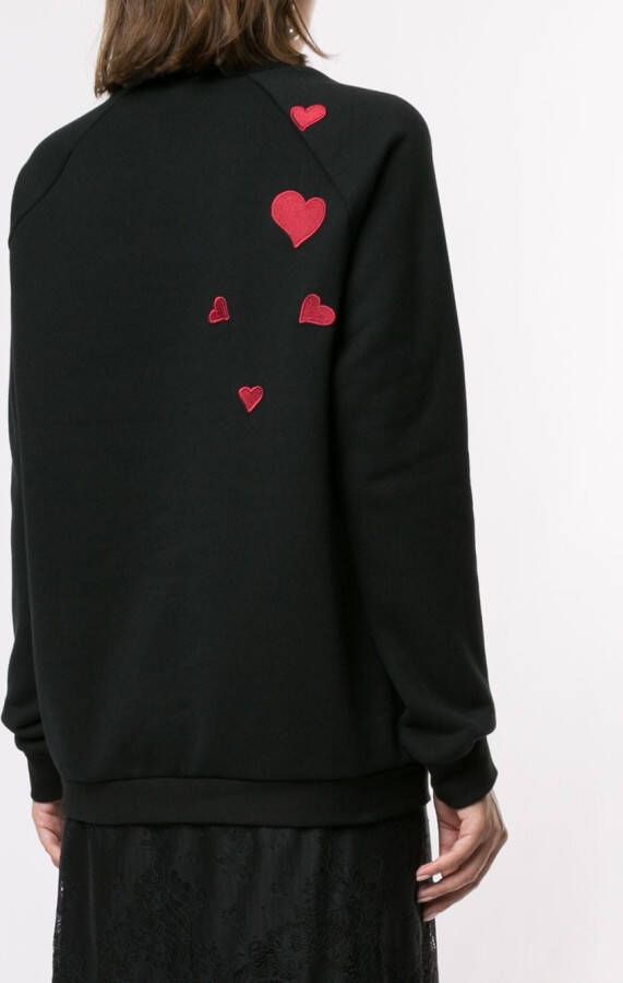 Macgraw Falling Heart sweater Zwart