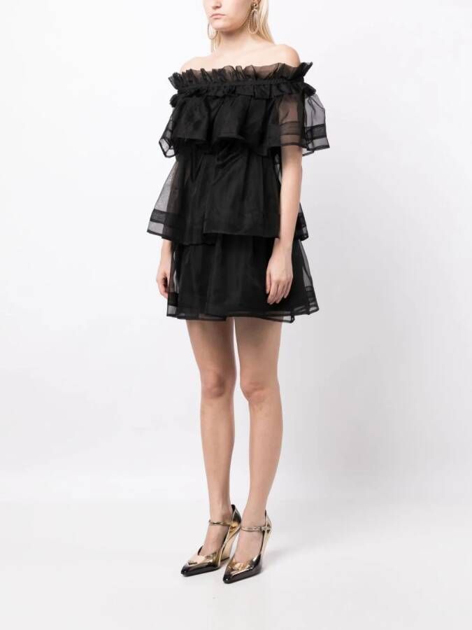 Macgraw Gelaagde midi-jurk Zwart