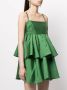 Macgraw Gelaagde mini-jurk Groen - Thumbnail 3