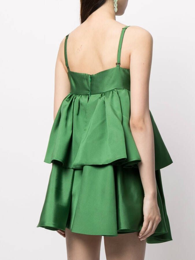 Macgraw Gelaagde mini-jurk Groen