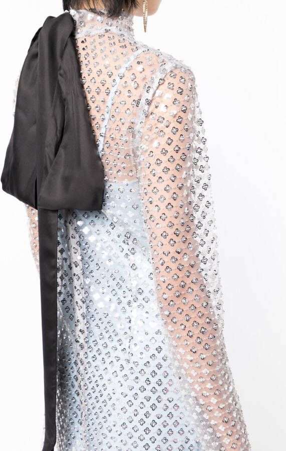 Macgraw Maxi-jurk met pailletten Zilver
