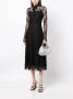 Macgraw Midi-jurk met kant Zwart - Thumbnail 2