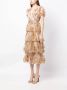Macgraw Midi-jurk verfraaid met pailletten Goud - Thumbnail 3