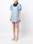 Macgraw Mini-jurk met jacquard patroon Blauw - Thumbnail 3