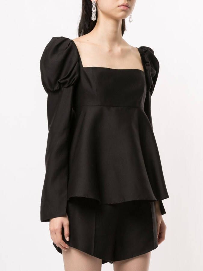 Macgraw Mouwloze blouse Zwart