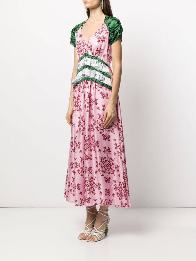 Macgraw Zijden maxi-jurk Roze