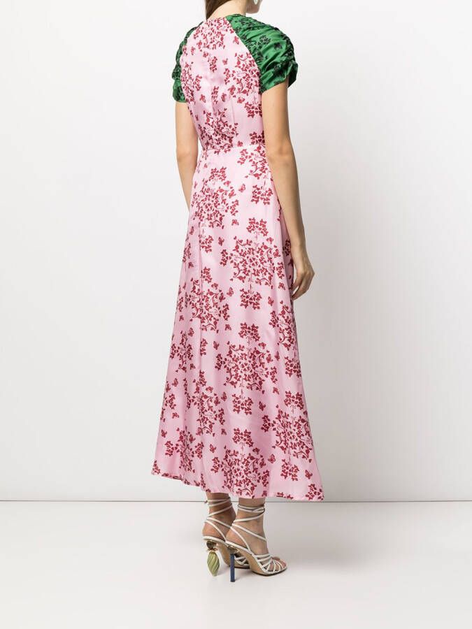 Macgraw Zijden maxi-jurk Roze