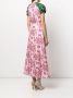 Macgraw Zijden maxi-jurk Roze - Thumbnail 4