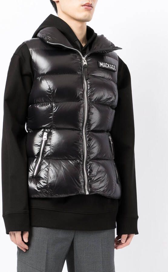 Mackage Gilet met logopatch Zwart