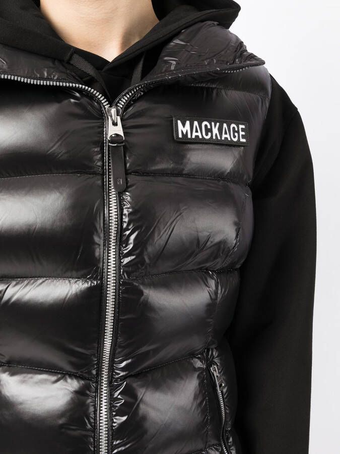 Mackage Gilet met logopatch Zwart